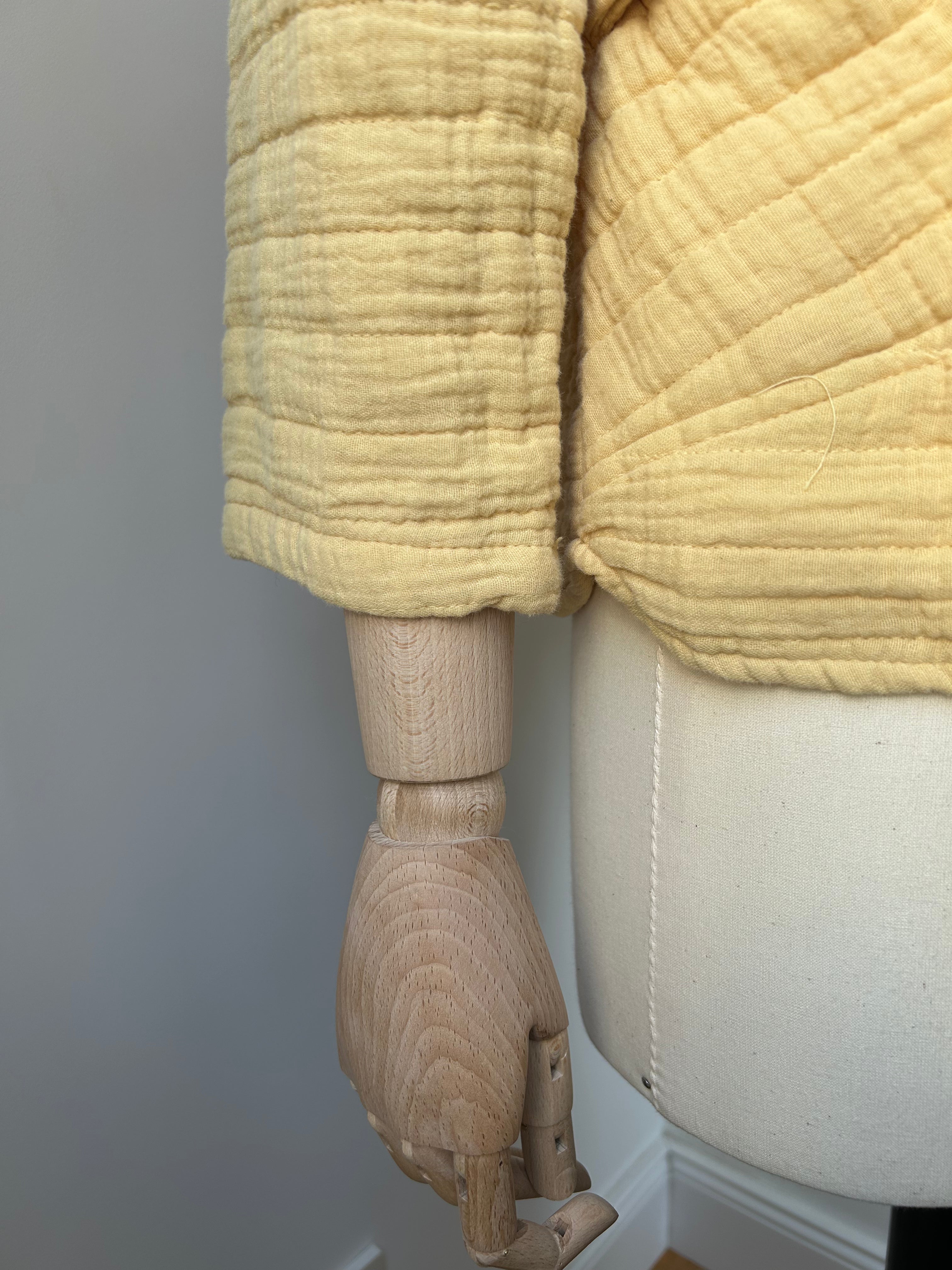 Kimono-Jacke - flachs-gelb
