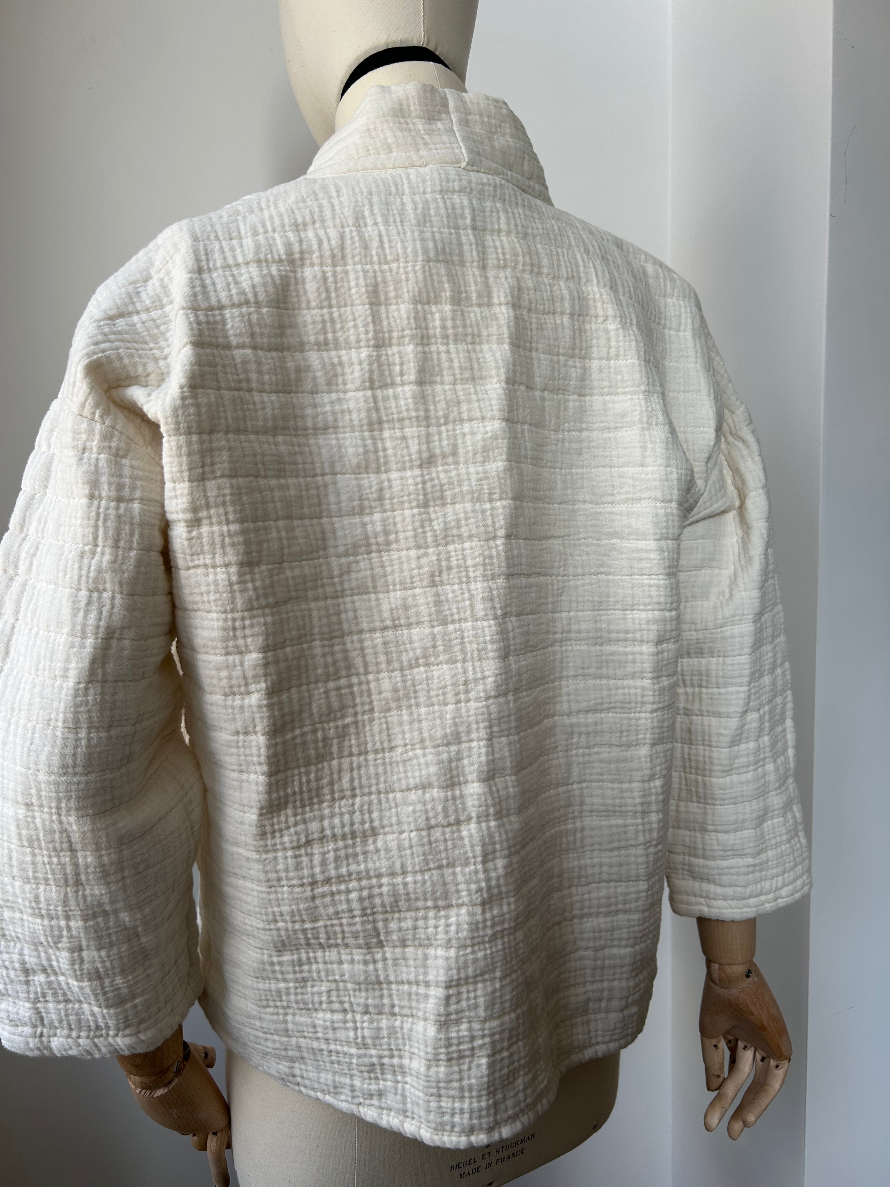 Kimono-Jacke Creme