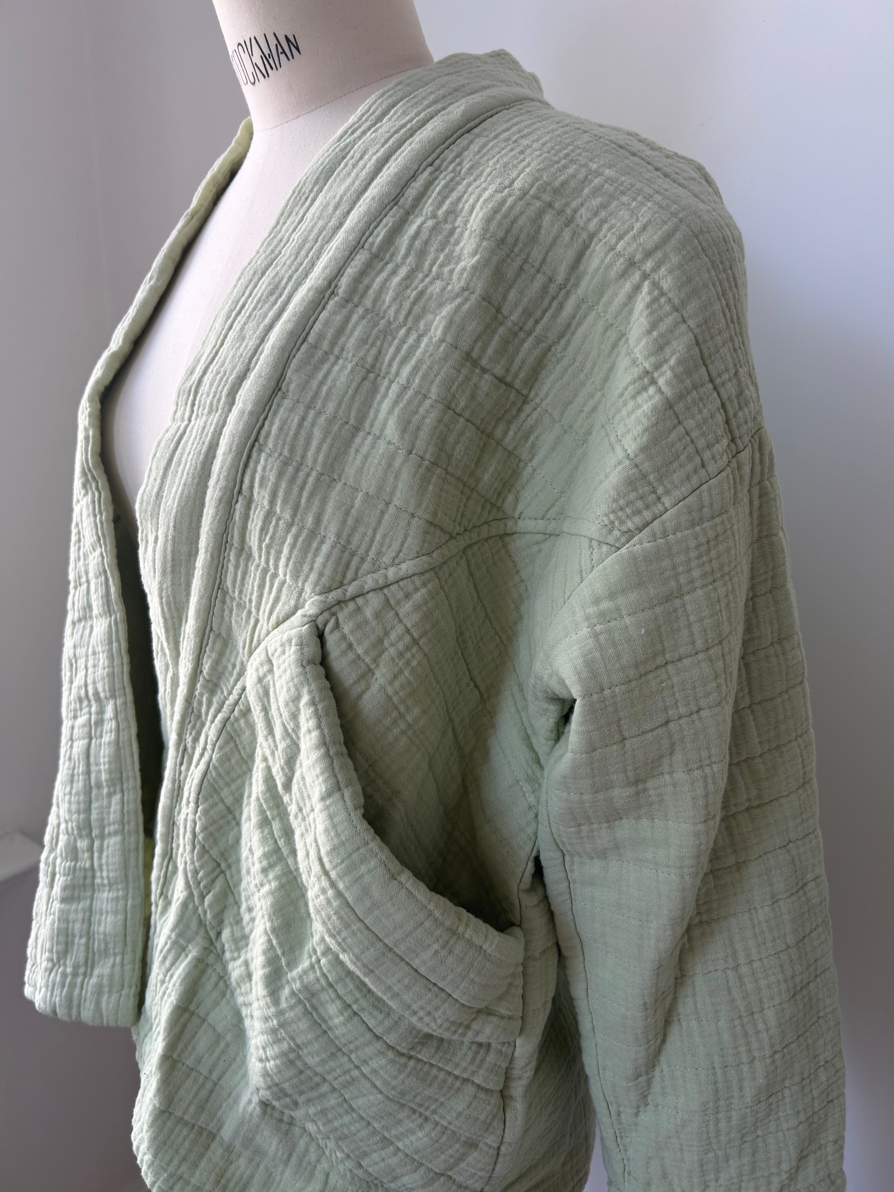 Kimono-Jacke - Pistazie