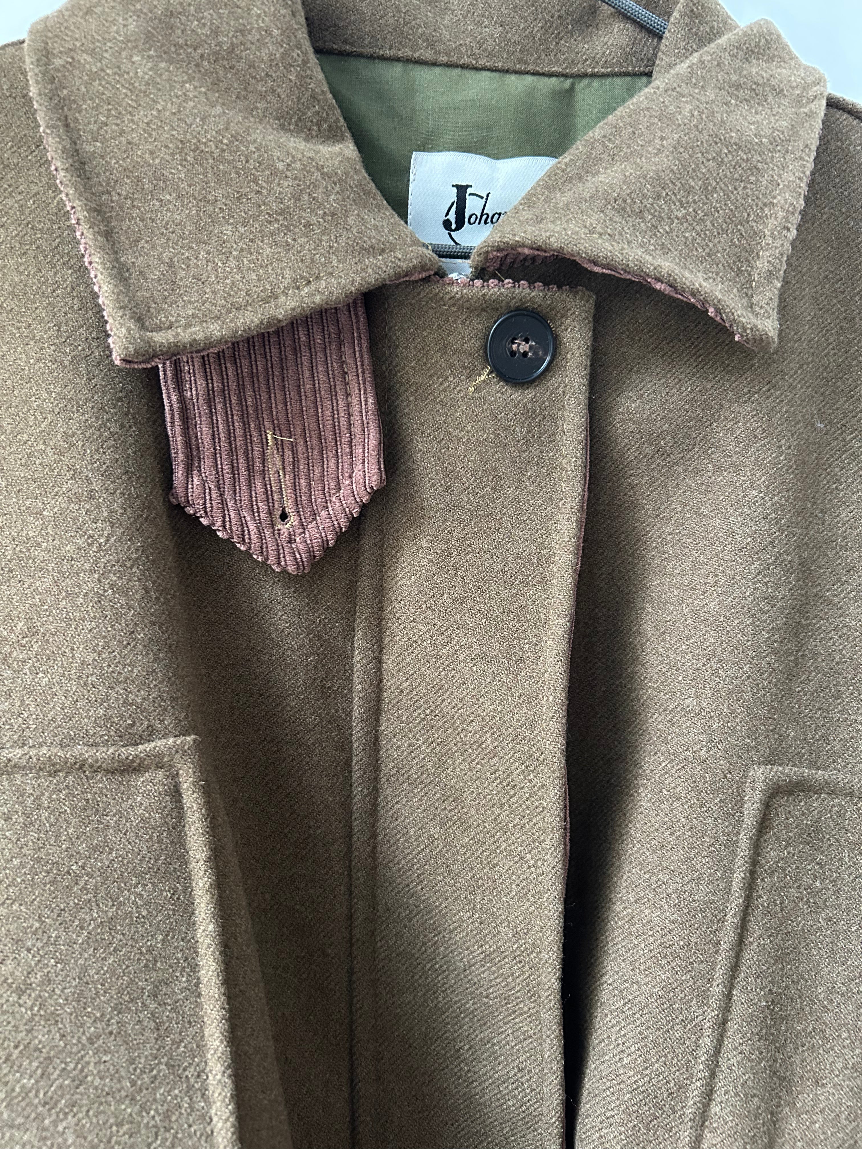 Warme Jacke mit Volumen - agave