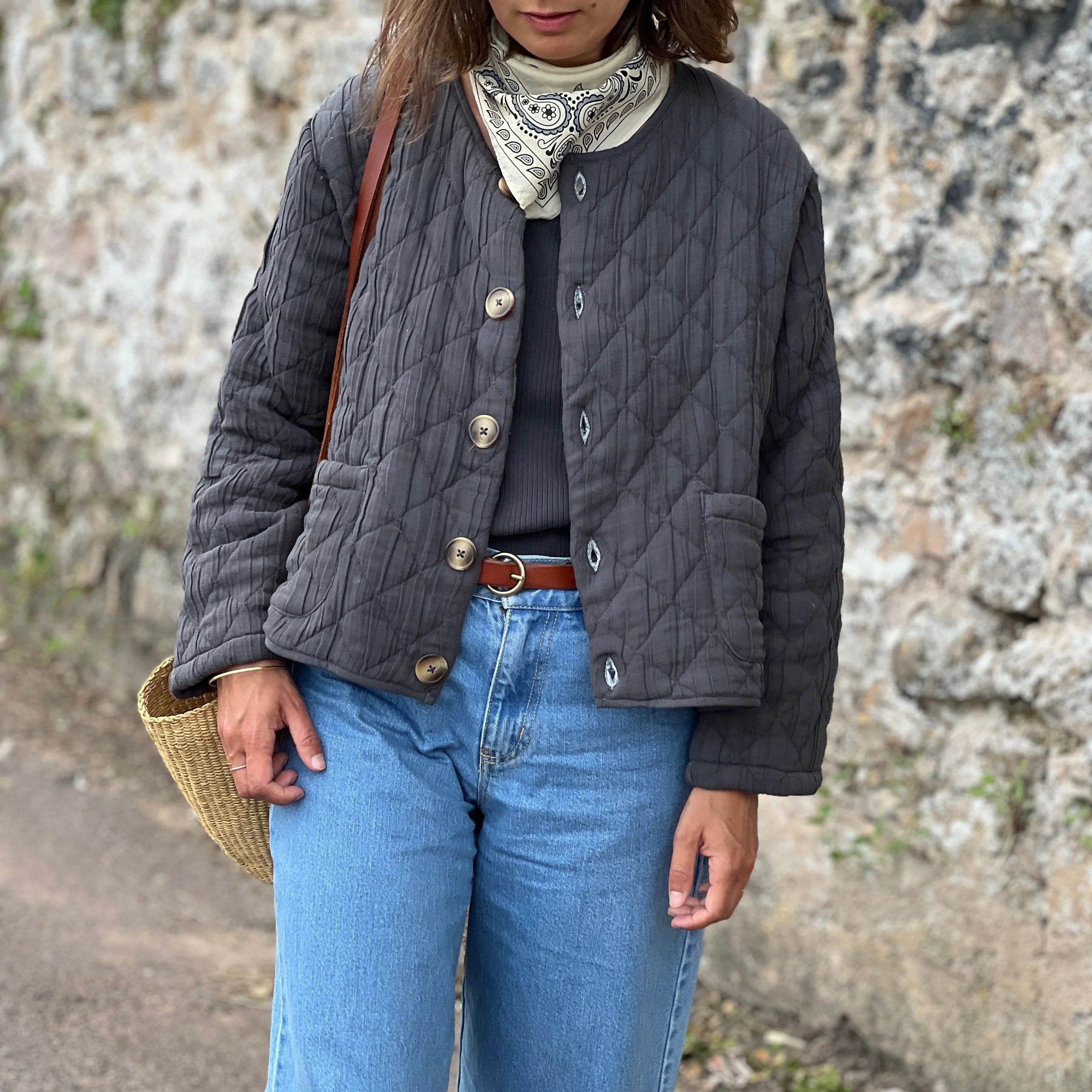 Steppjacke Anis - Pirate Black