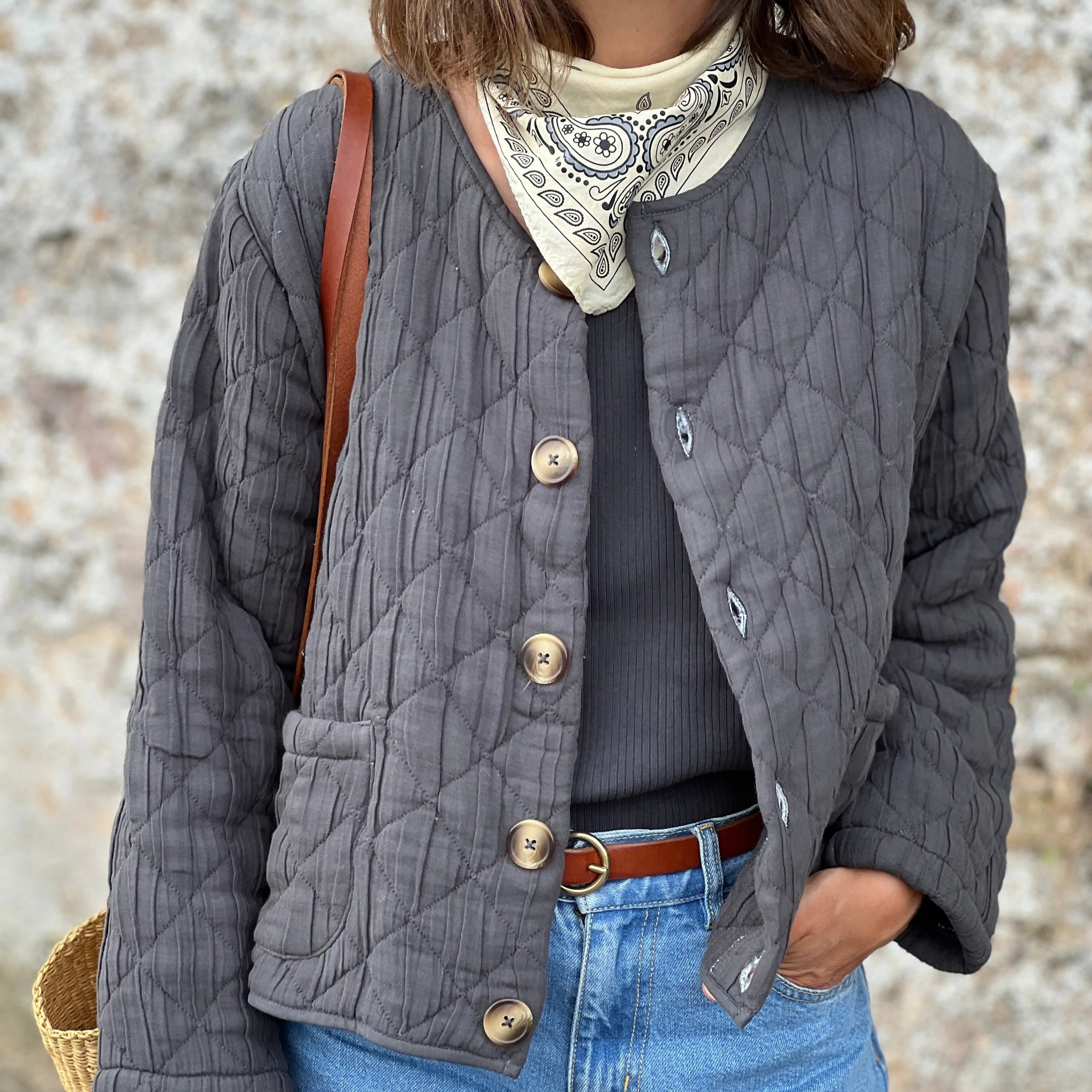 Steppjacke Anis - Pirate Black
