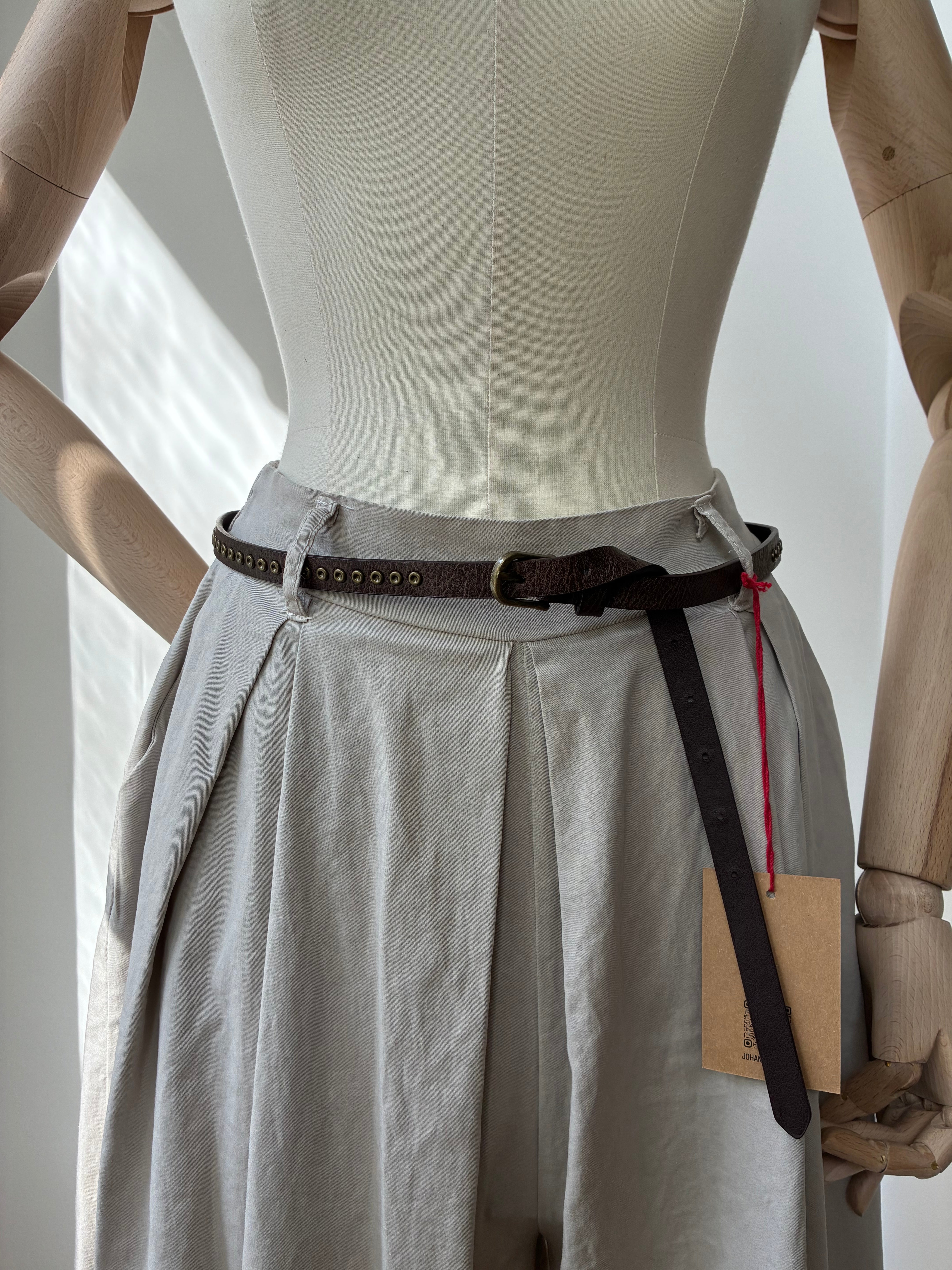 Weite Palazzo-Hose - greige