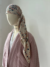 Schal Delhi Creme - 100 x 100 cm