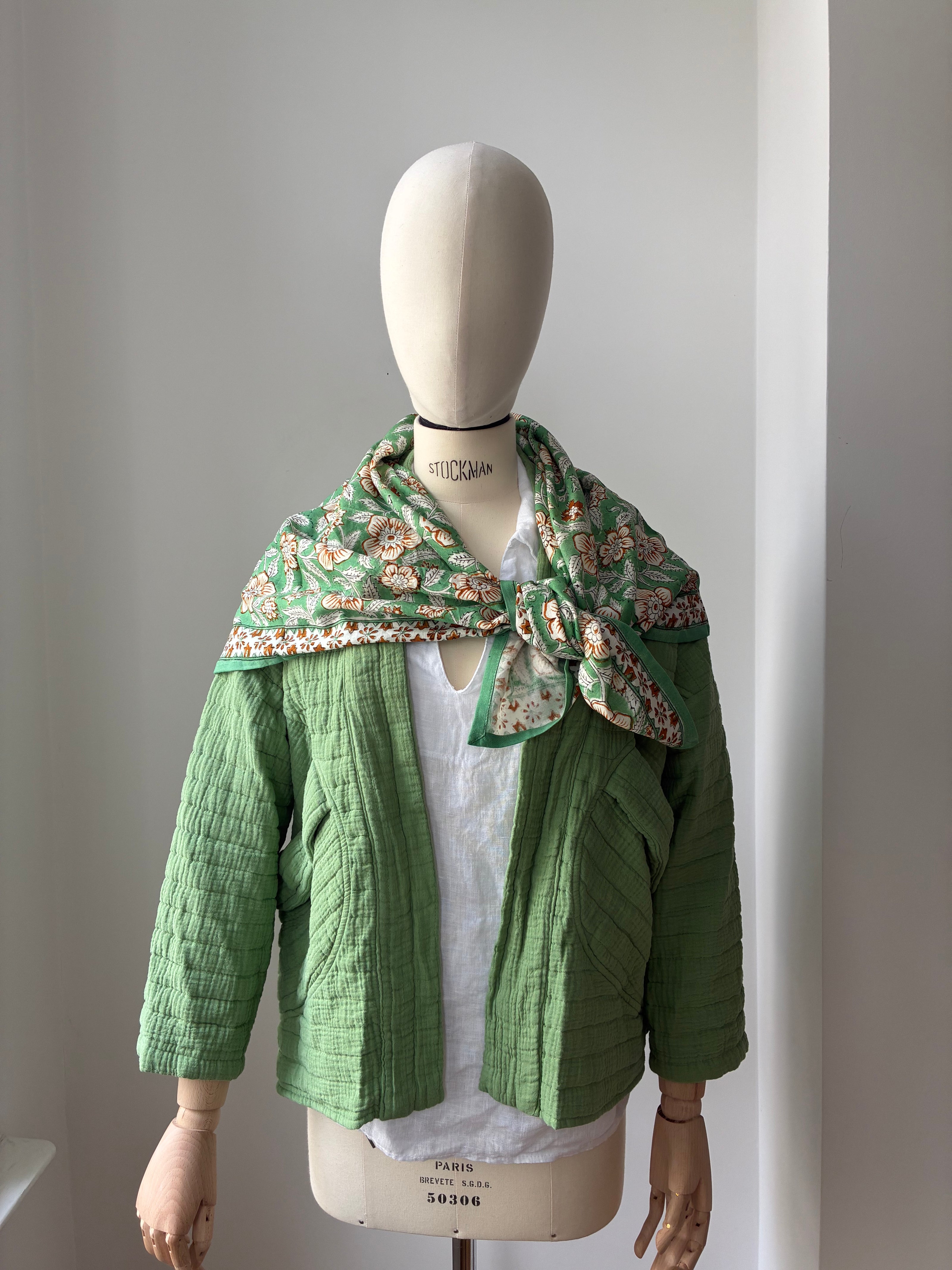 Kimono-Jacke - moosgrün
