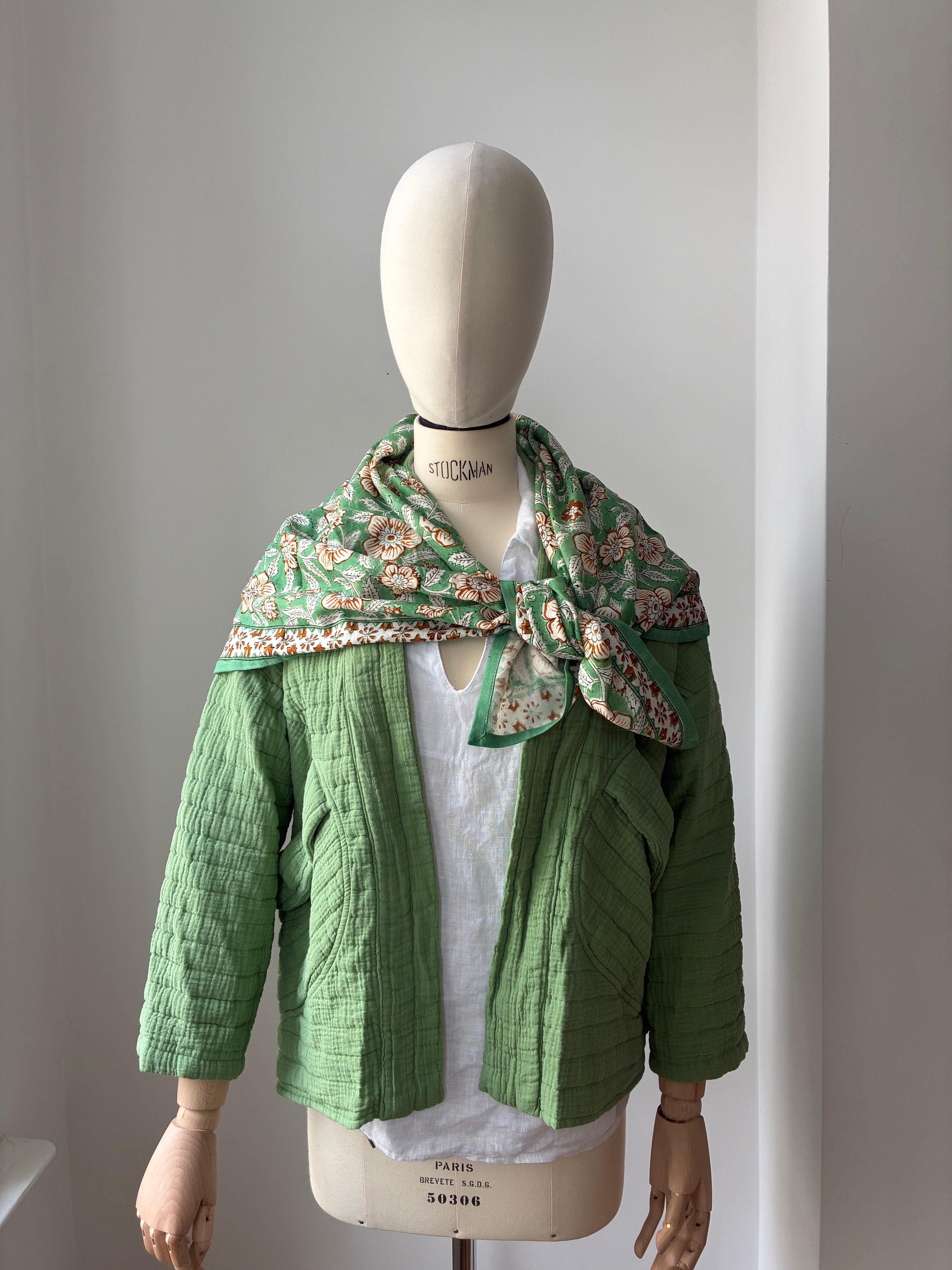 Kimono-Jacke - moosgrün