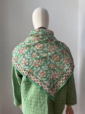 Schal Delhi Jade - 100 x 100 cm