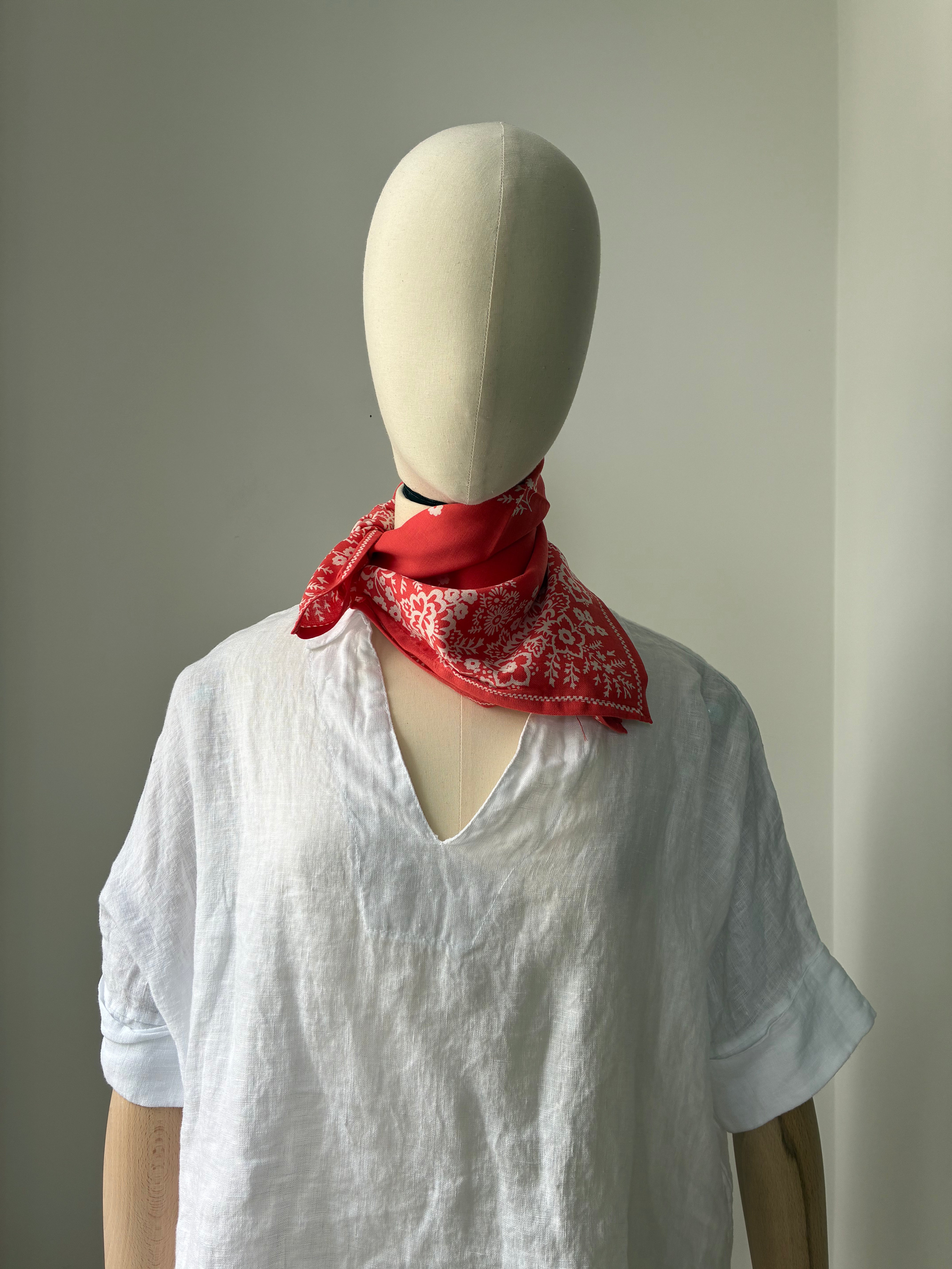 Tuch Bandana Koralle - 50 x 50 cm