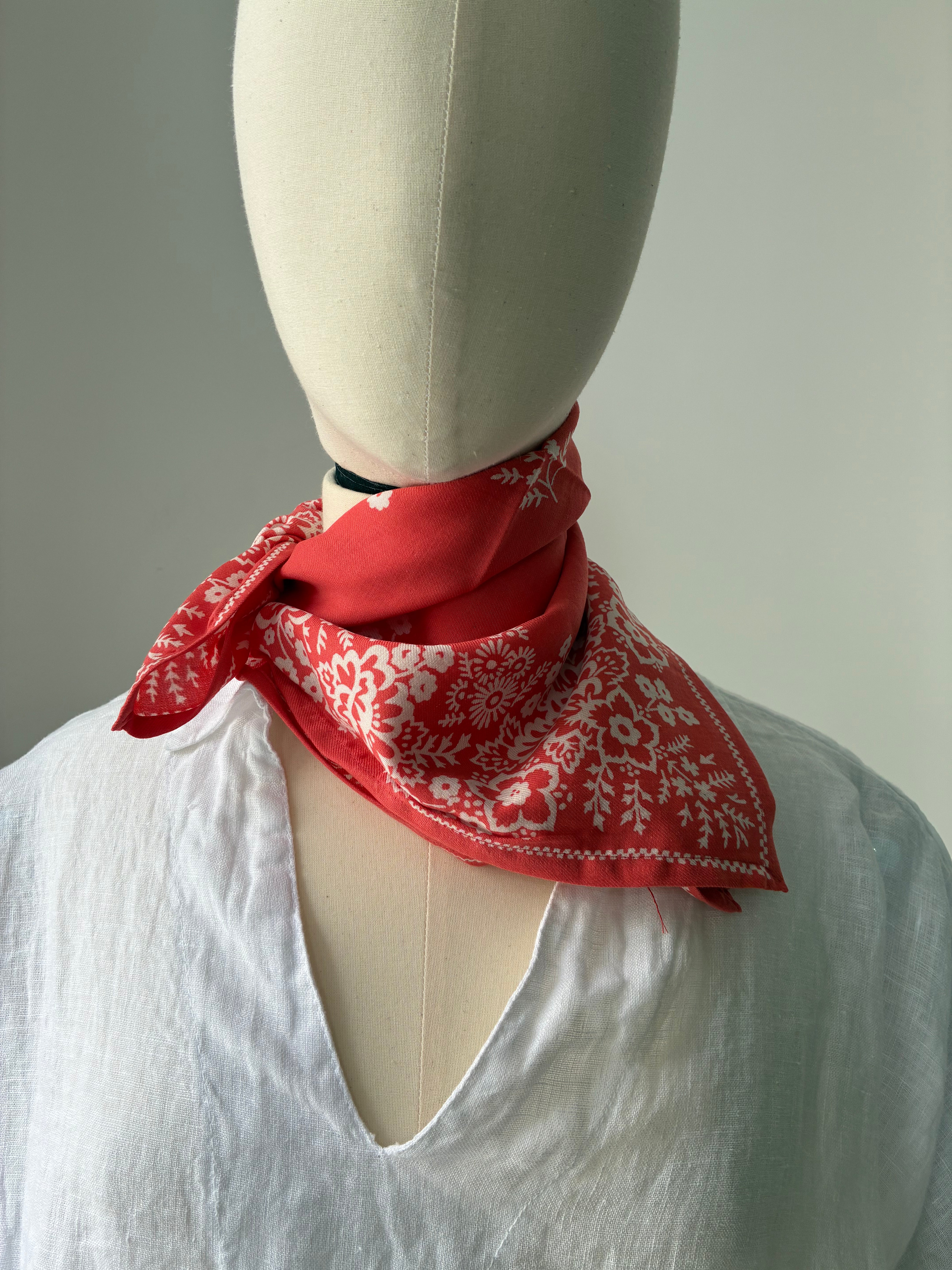 Tuch Bandana Koralle - 50 x 50 cm