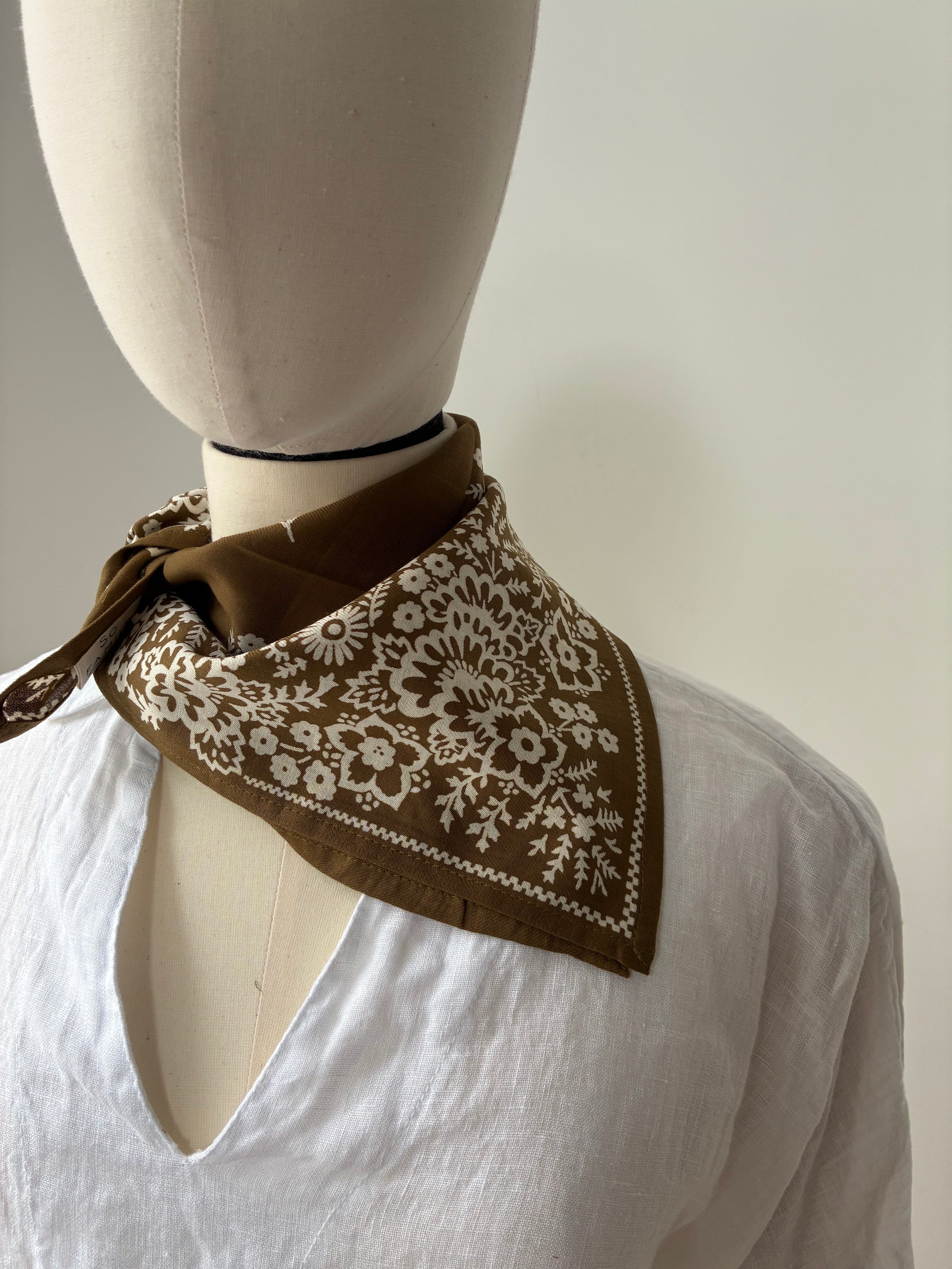 Tuch Bandana Khaki - 50 x 50 cm