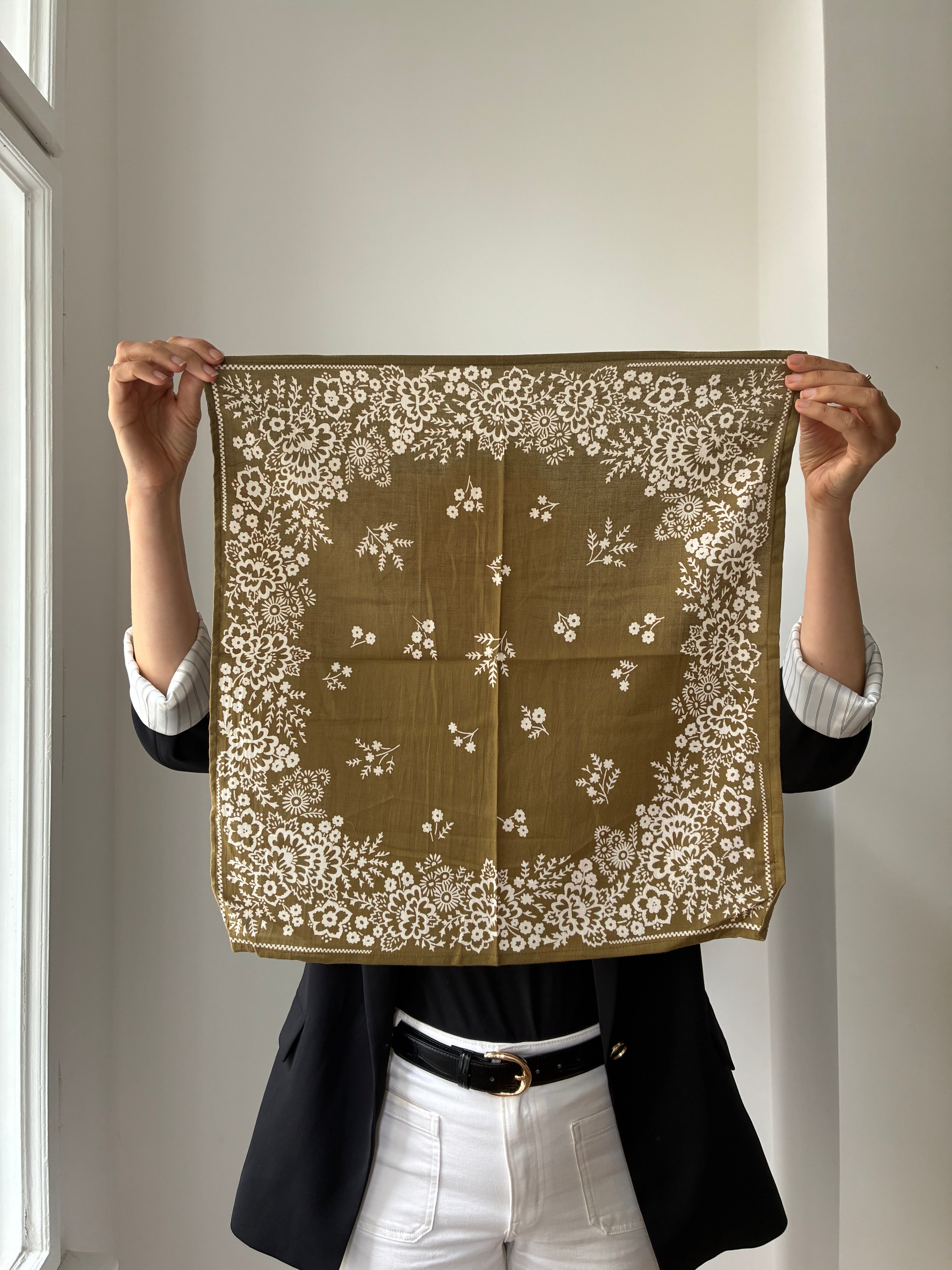 Tuch Mysore Avocado - 50 x 50 cm