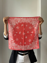 Tuch Mysore Koralle - 50 x 50 cm
