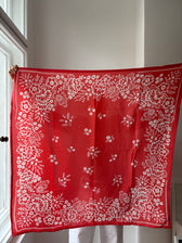 Schal Mysore Koralle - 100 x 100 cm
