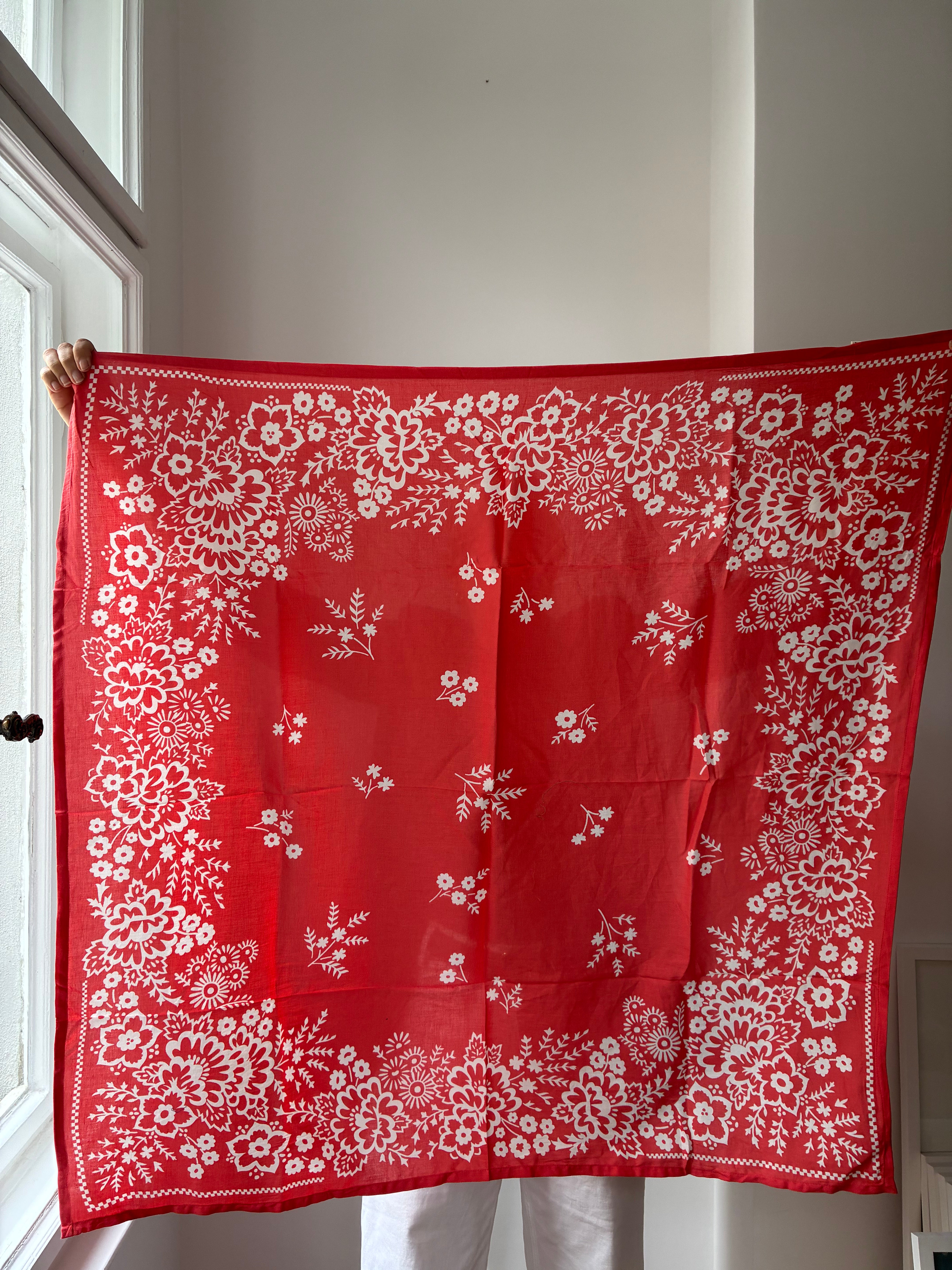Schal Bandana Koralle - 100 x 100 cm