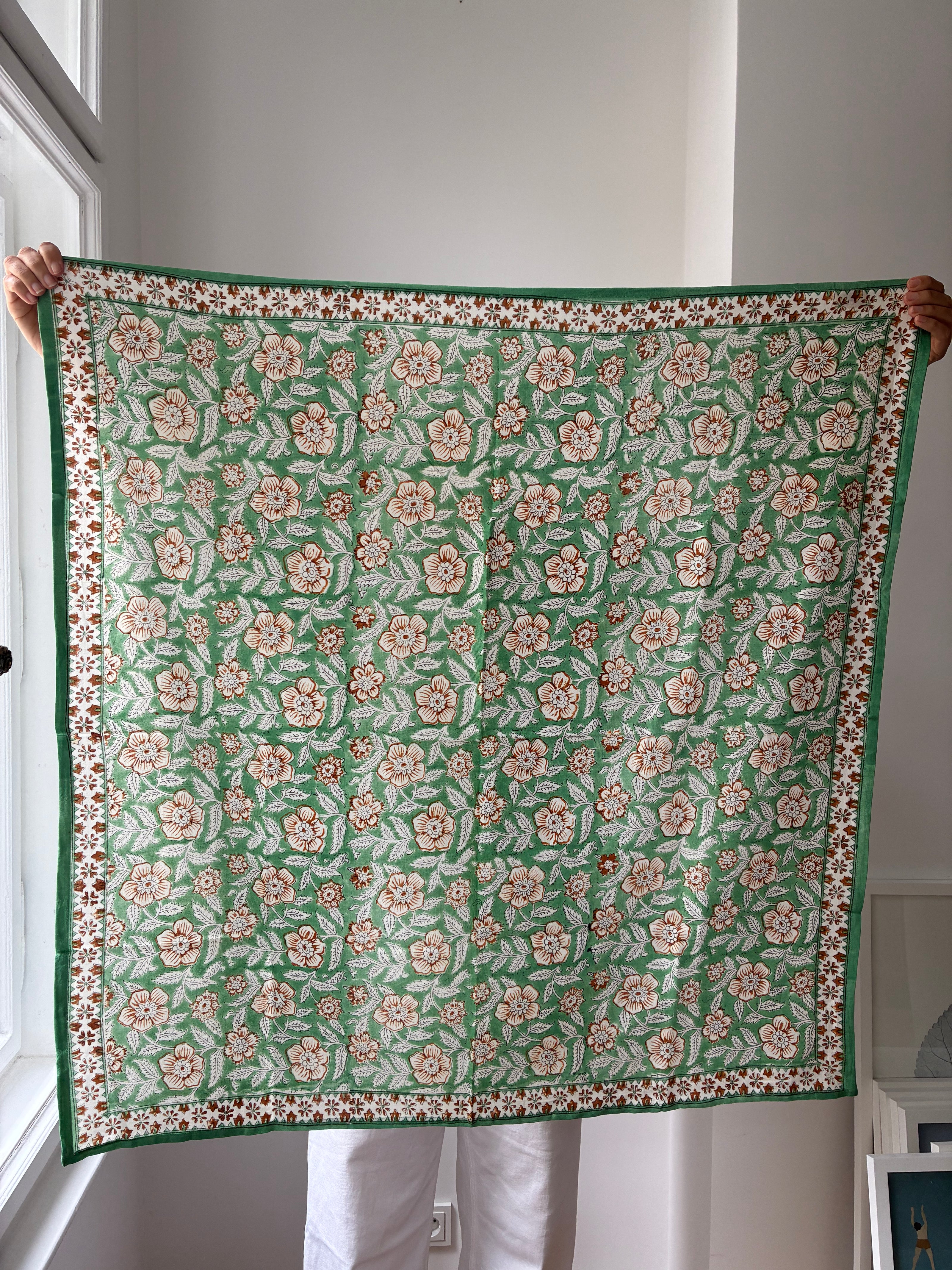 Schal Delhi Jade - 100 x 100 cm