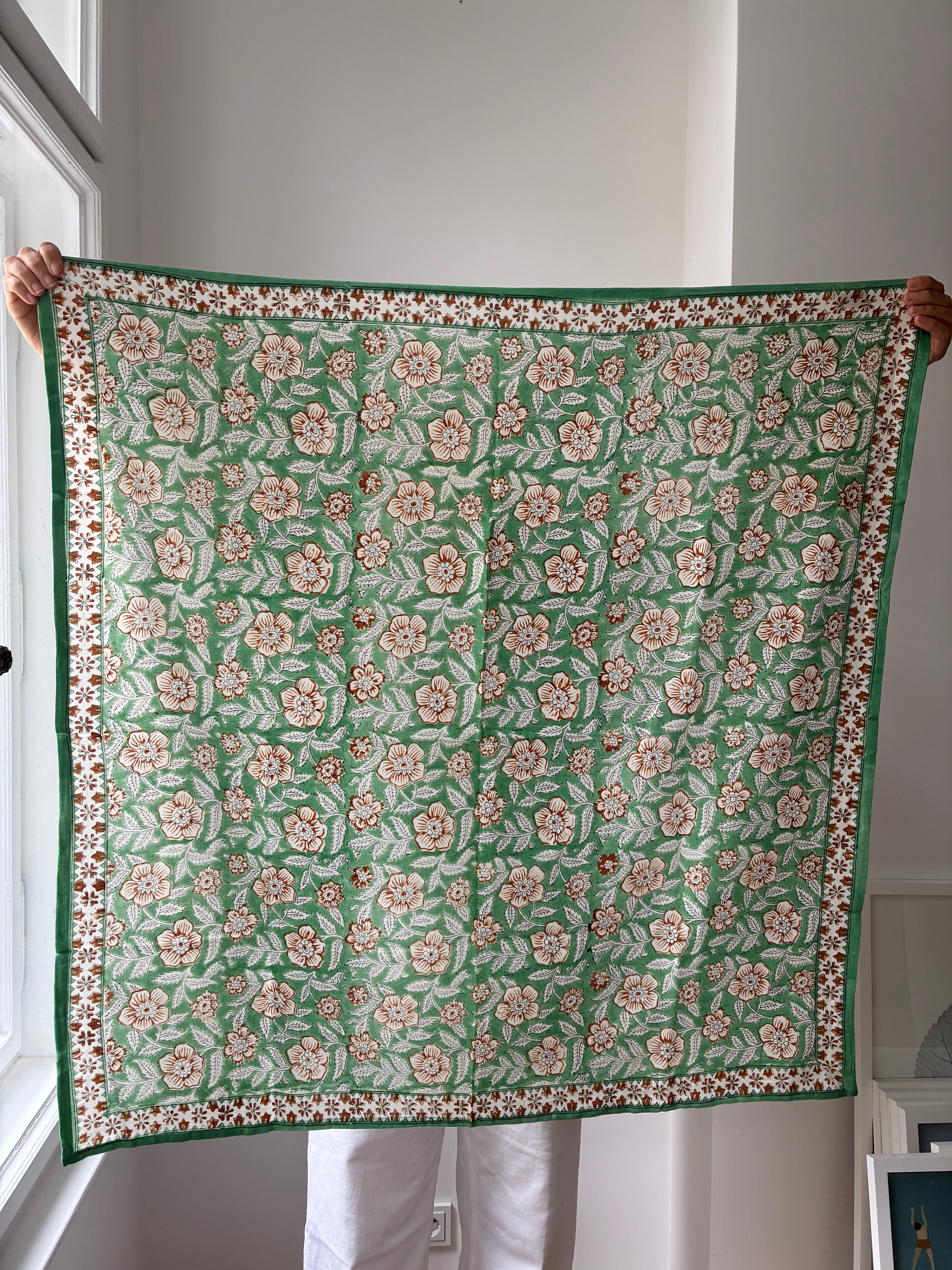 Schal Delhi Jade - 100 x 100 cm