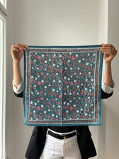 Tuch Bombay Blau - 50 x 50 cm