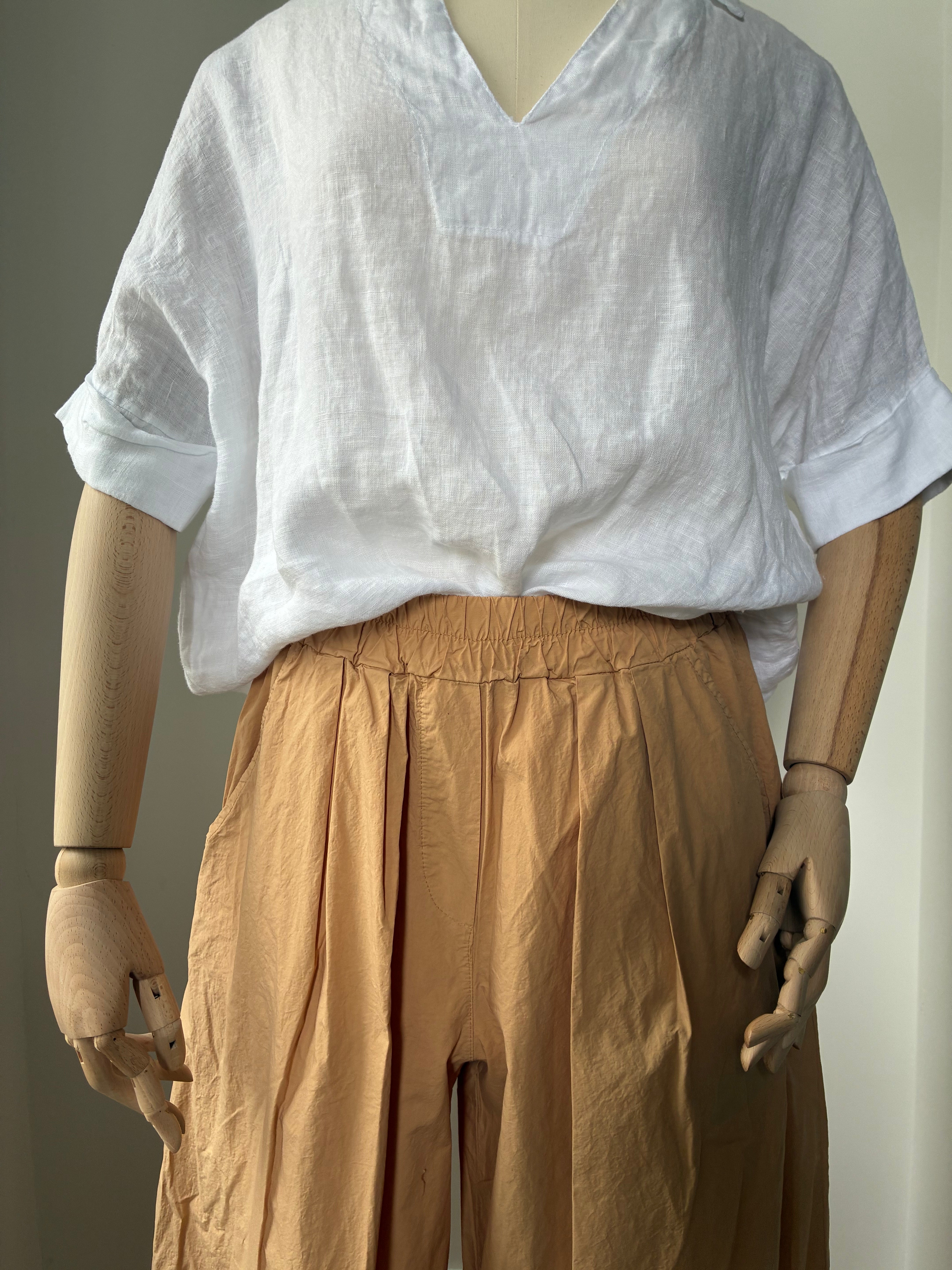 Leichte Culotte Palazzo-Hose - Cookie
