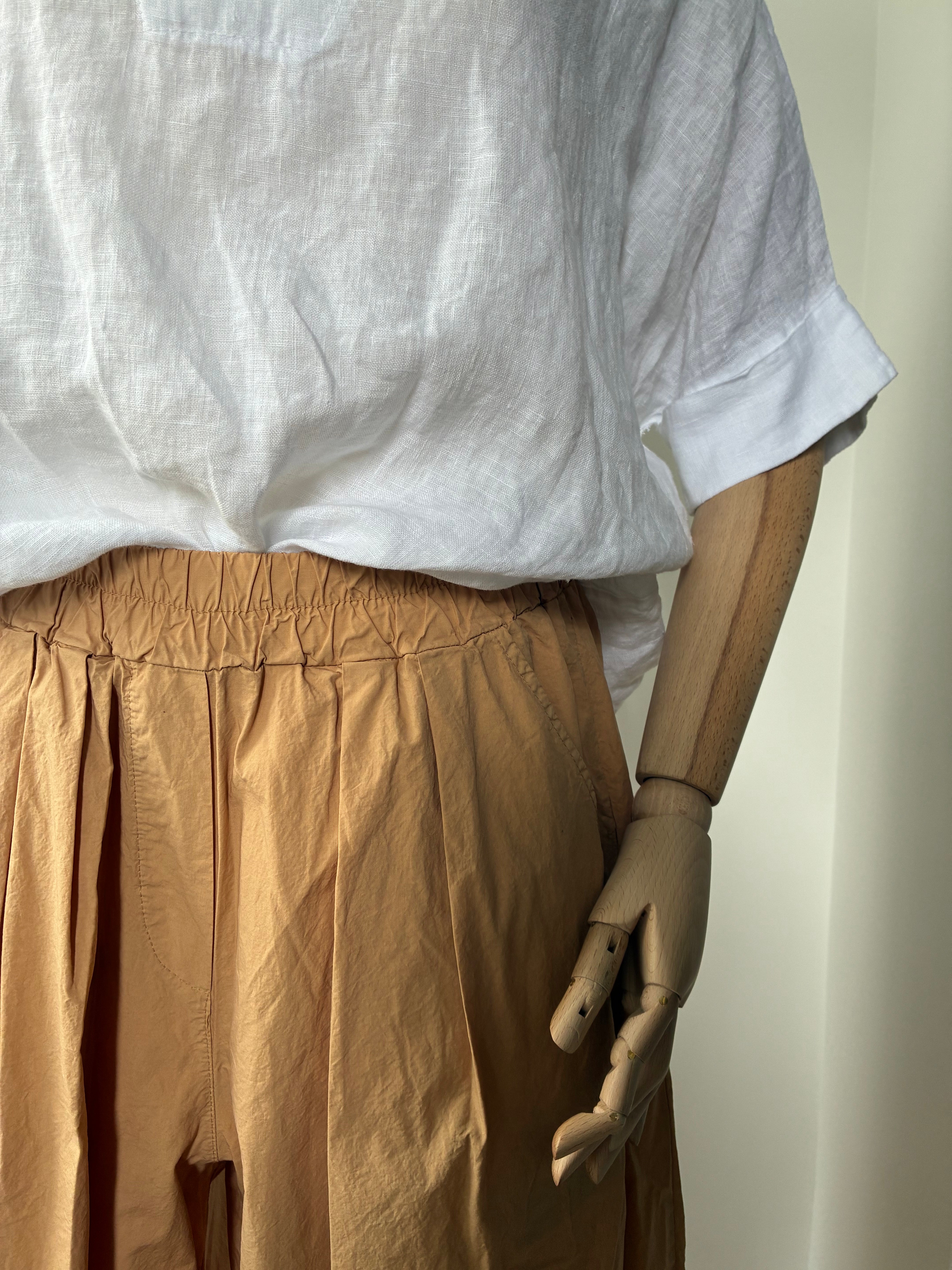 Leichte Culotte Palazzo-Hose - Cookie