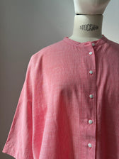 Bluse Seoul - Hot Coral Stripe / Koralle Gestreift