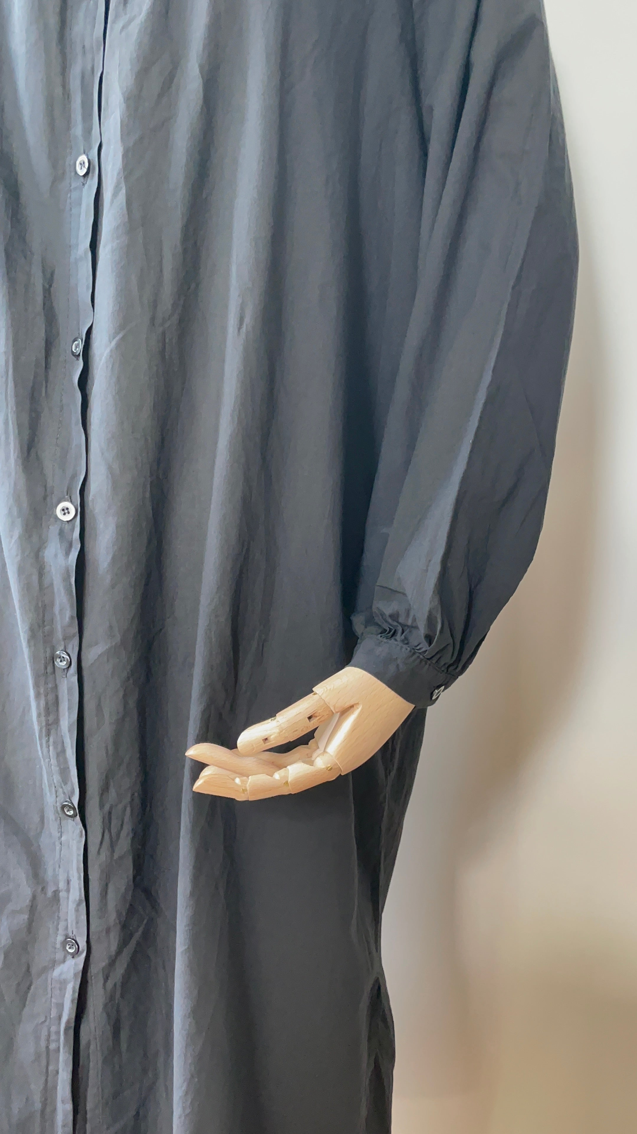 Sommerliches Blusenkleid - Schwarz