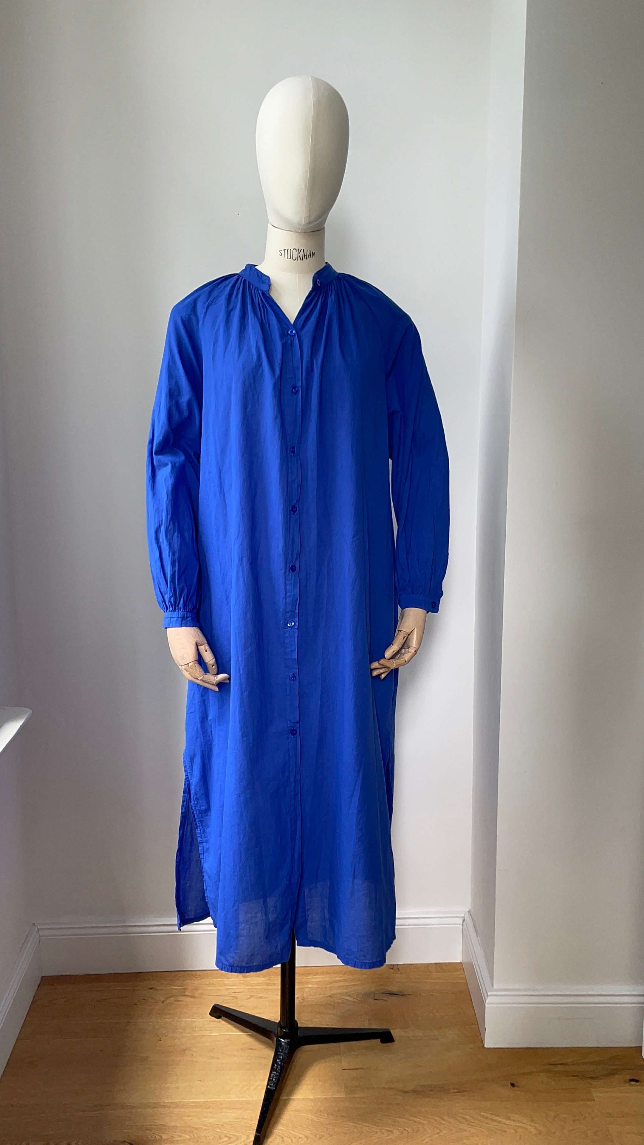 Sommerliches Blusenkleid - blau