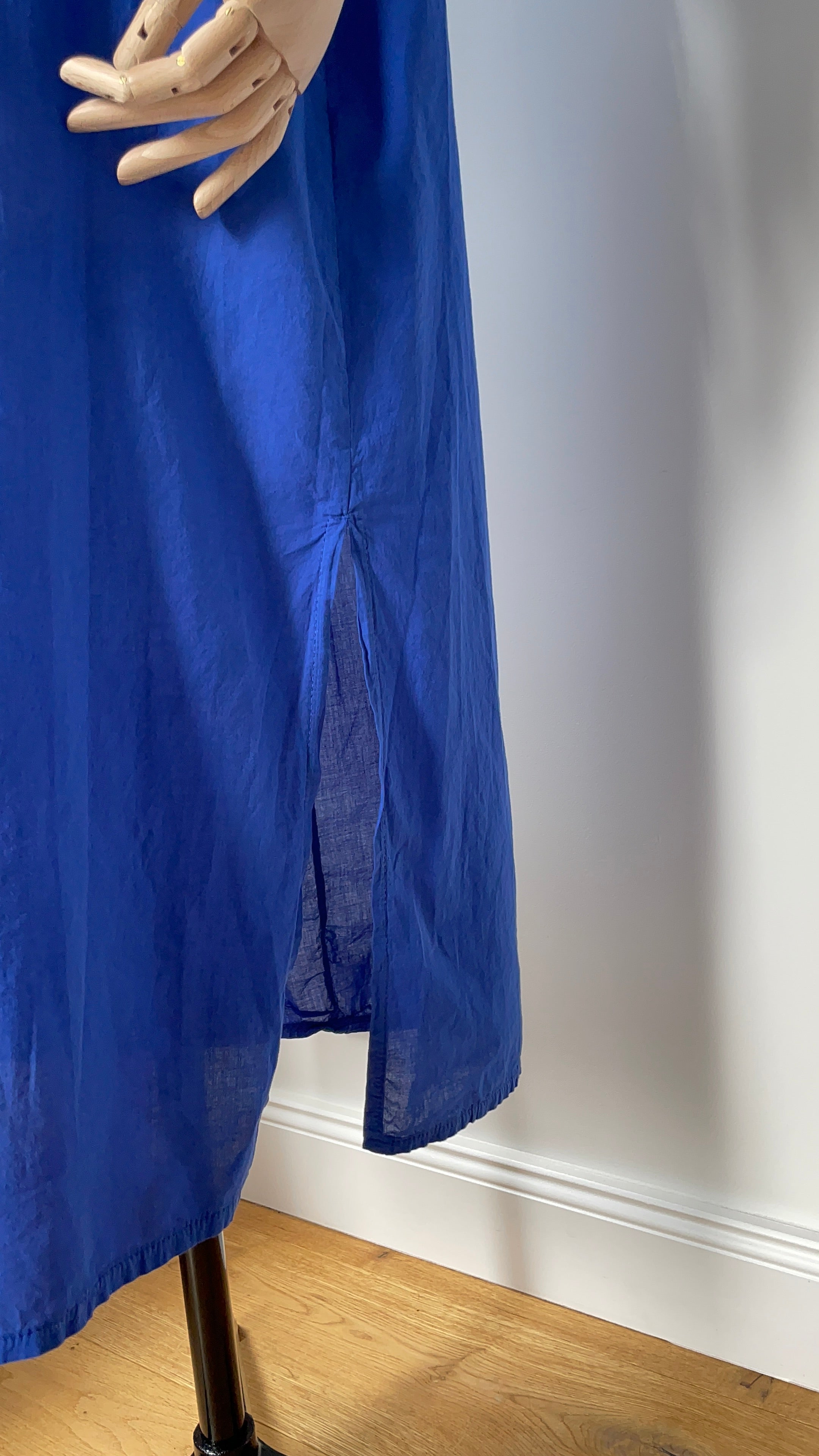 Sommerliches Blusenkleid - blau