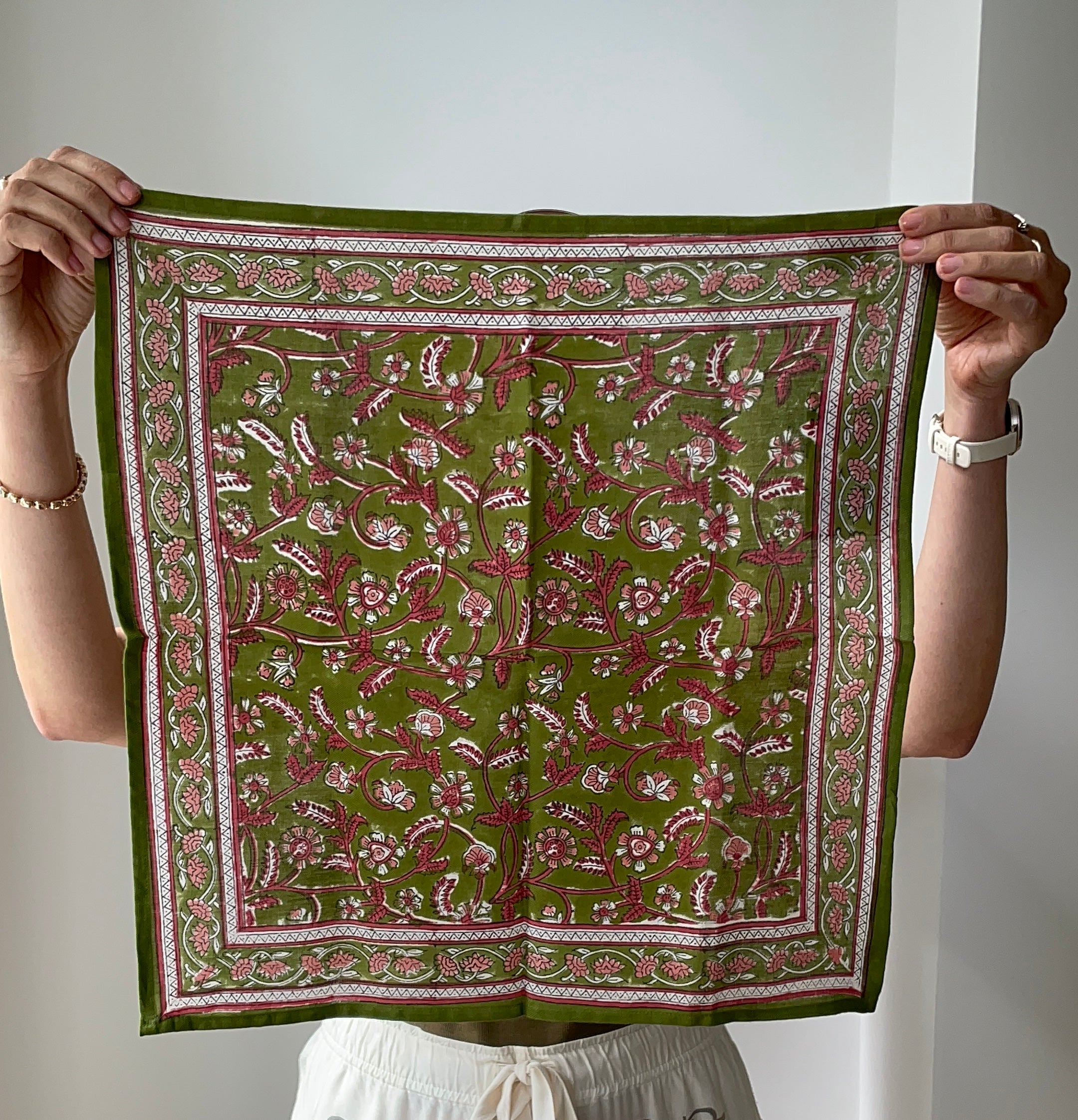 Tuch Delhi Mint - 50 x 50 cm