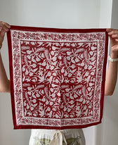 Tuch Calcutta Purpur - 50 x 50 cm