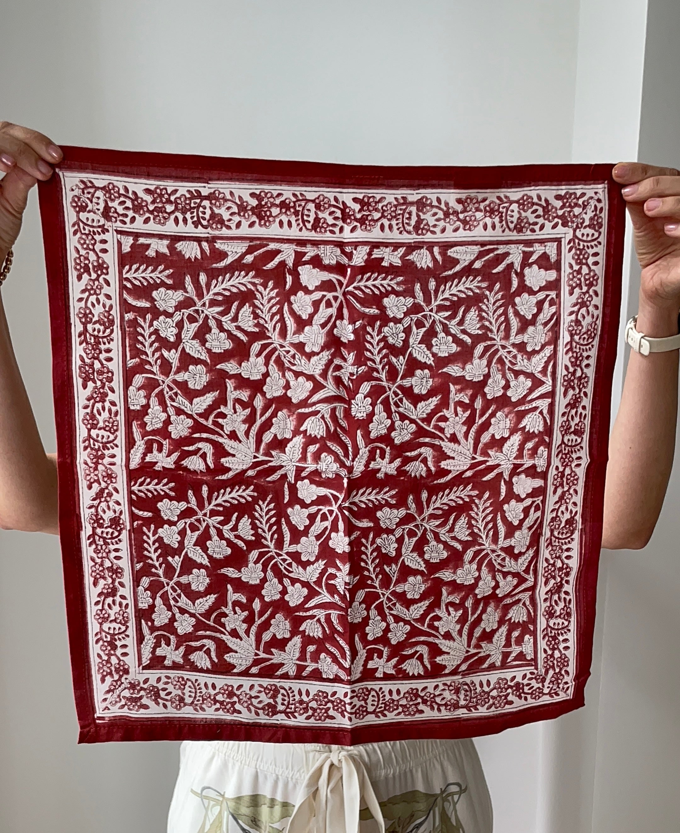 Tuch Calcutta Purpur - 50 x 50 cm