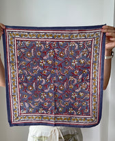 Tuch Delhi Violett - 50 x 50 cm