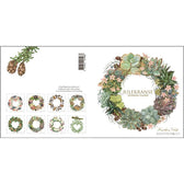 Weihnachtskranz – Grußkarten 8er Set mit Umschlägen