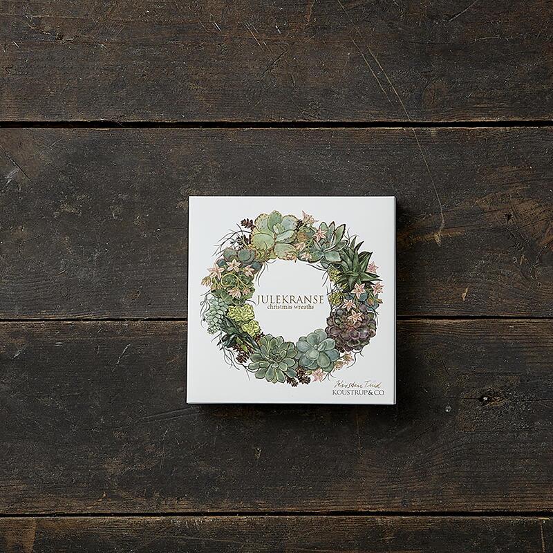 Weihnachtskranz – Grußkarten 8er Set mit Umschlägen