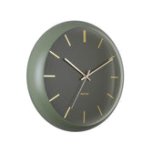 Karlsson Wanduhr Globus grün Seitenansicht aus Eisen