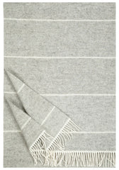 Wolldecke AIKA –  white-light grey