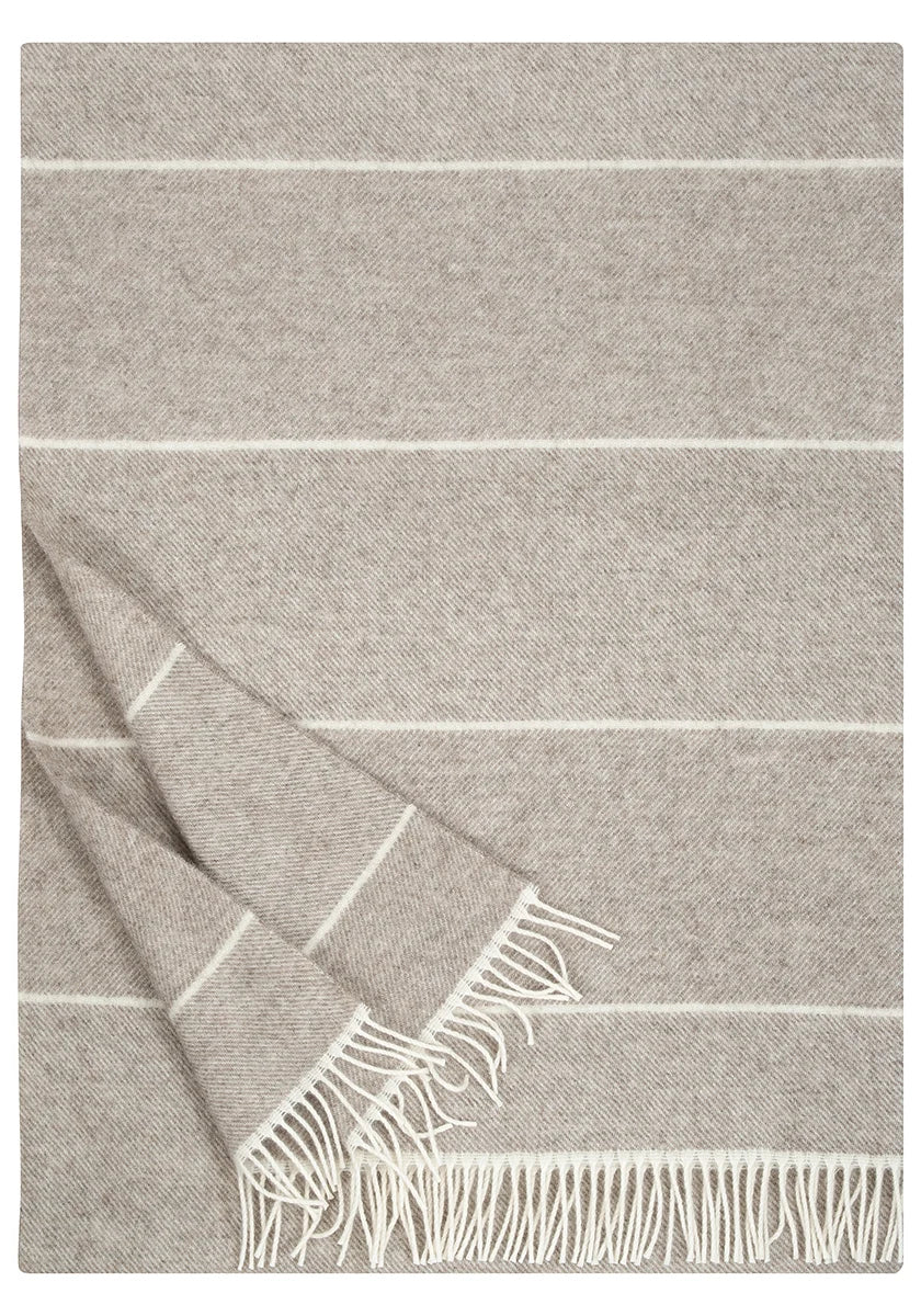 Wolldecke AIKA –   white-nature's beige