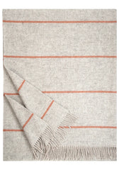 Wolldecke HALLA –  beige-cinnamon