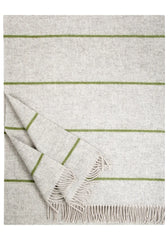 Wolldecke HALLA – beige-olive