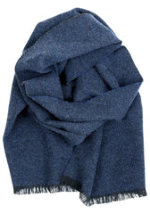 Wollschal Hanki aus Merino-Wolle - Dunkelblau