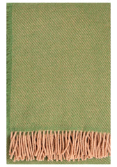 Wolldecke Ilo - powder/olive