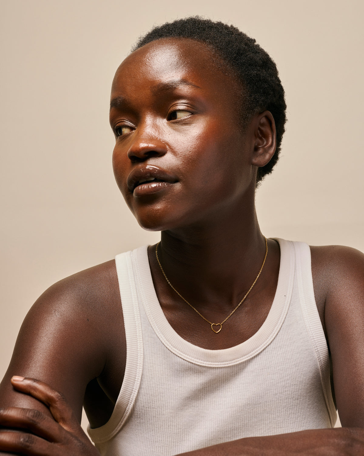 Halskette Organic Heart - gold