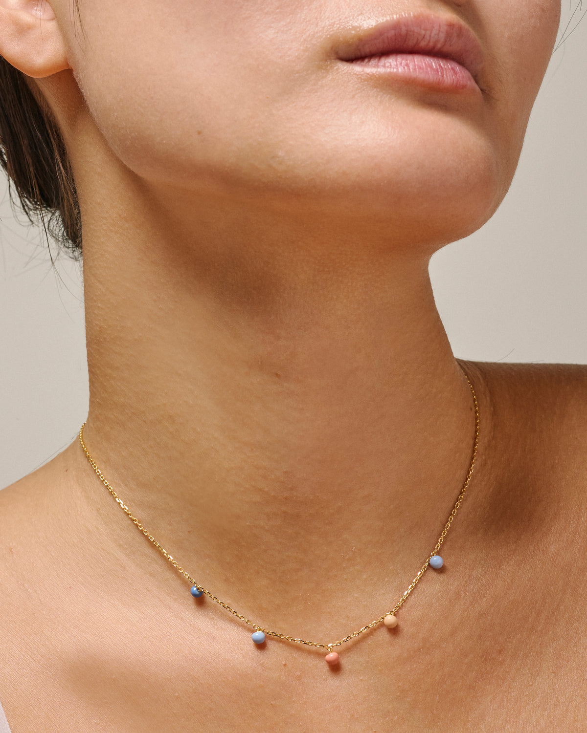 Halskette Theresia - Gold/Sunset
