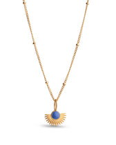 Halskette Soleil - gold/cornflower