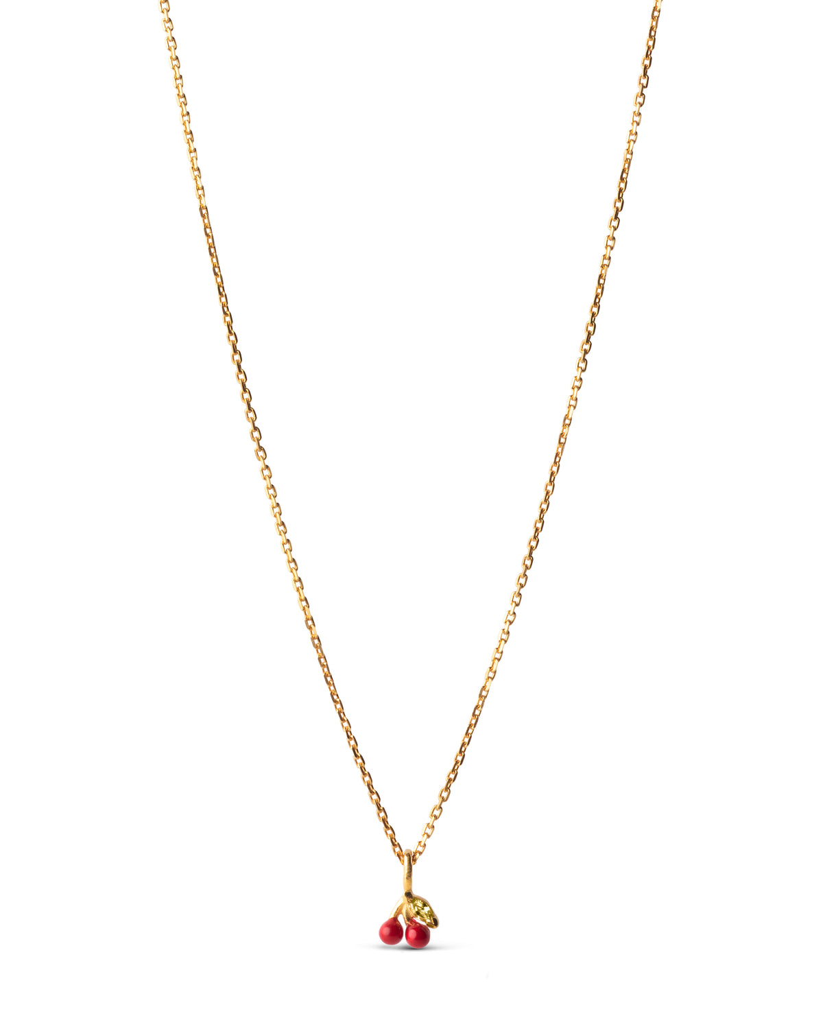 Halskette Cherry - red/gold