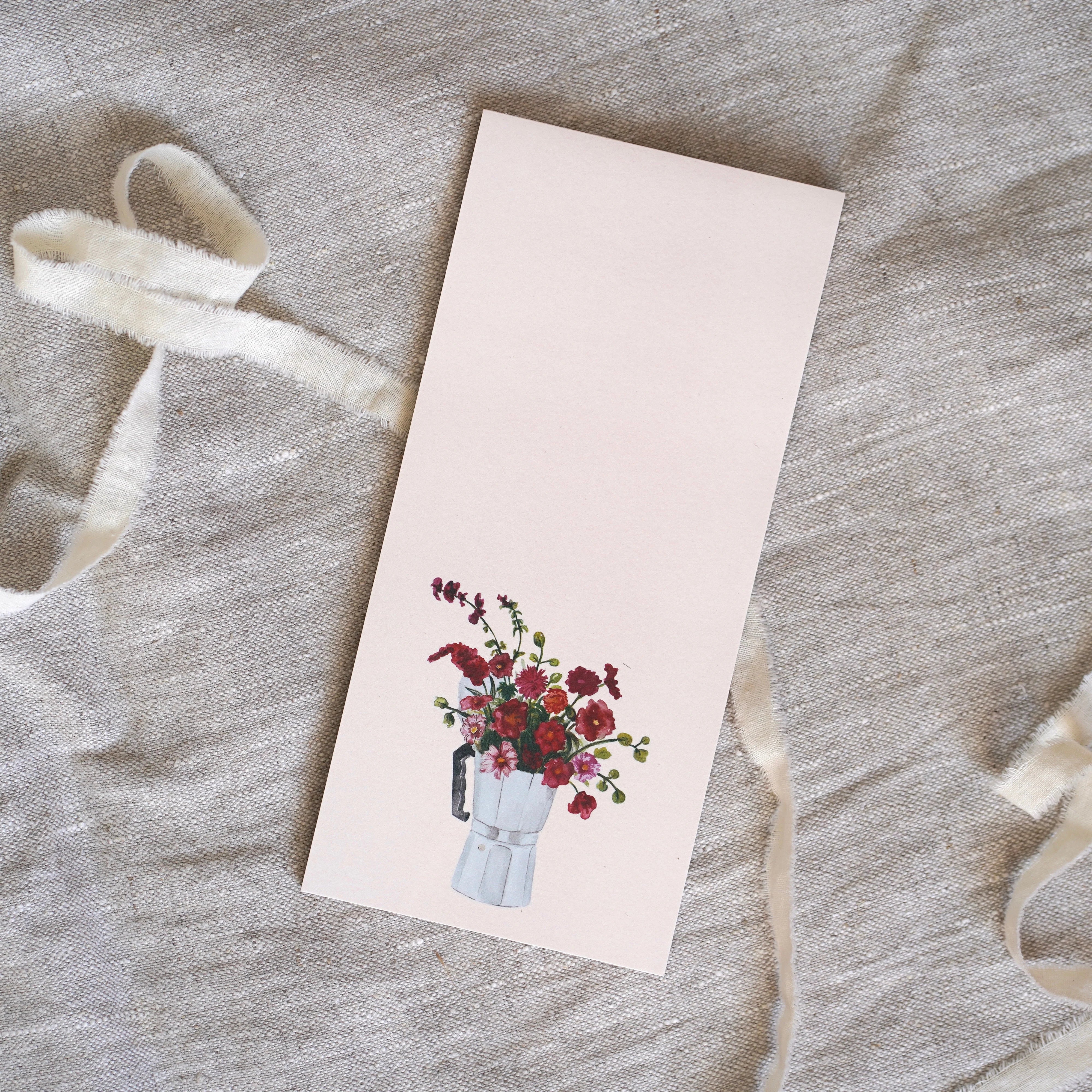 Notizblock – Espresso Bouquet