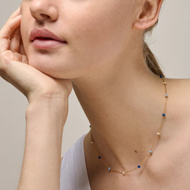 Halskette Lola Bold - gold/marine