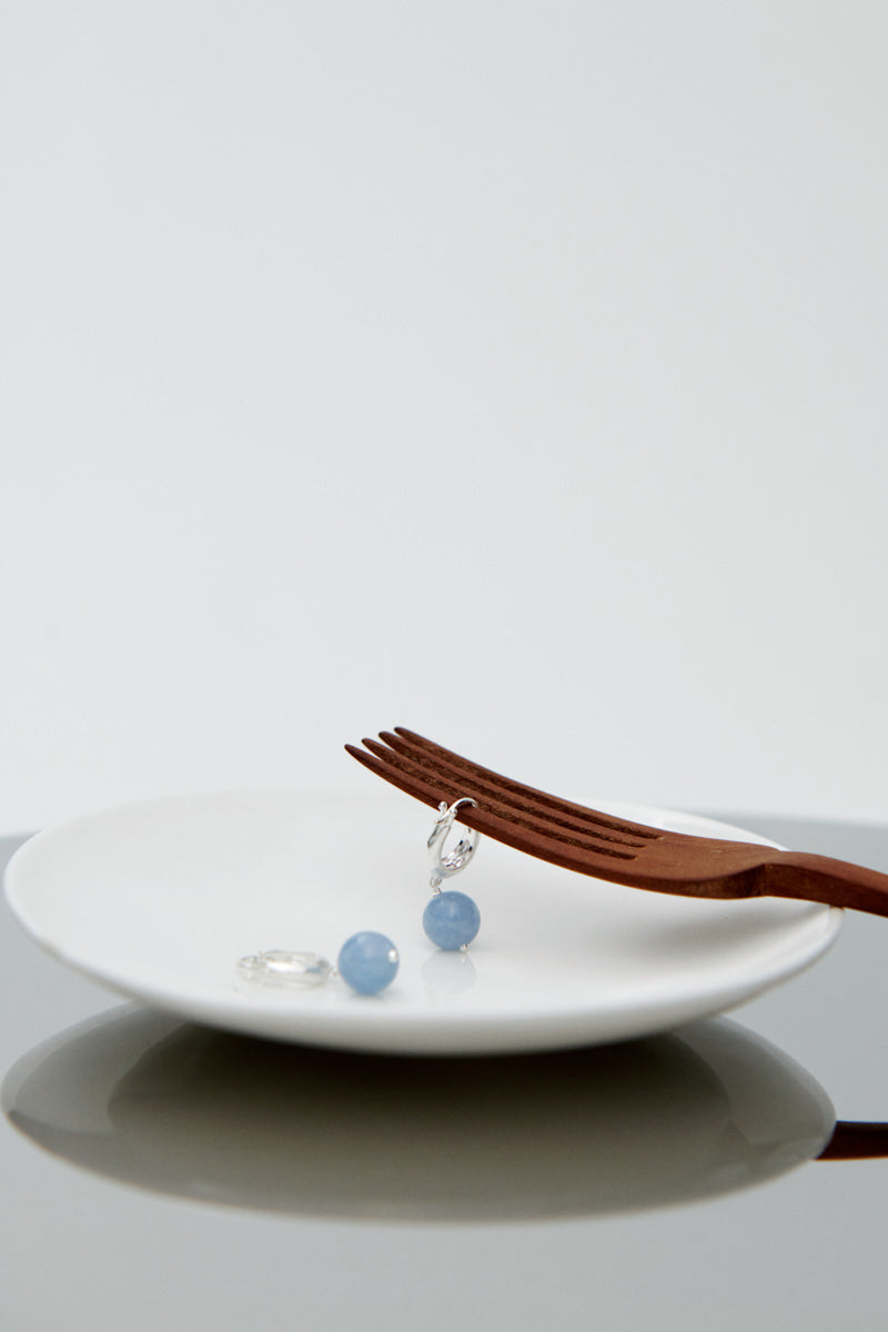 Ohrringe Blue Sky - silber