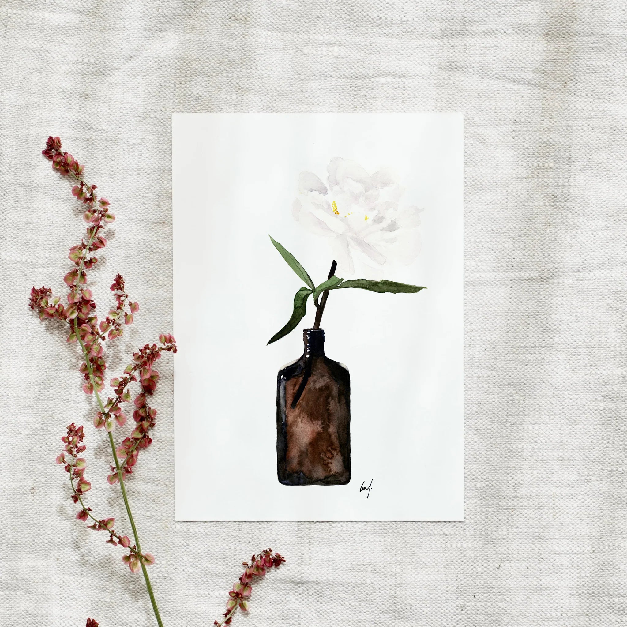 Postkarte - Pale Blossom