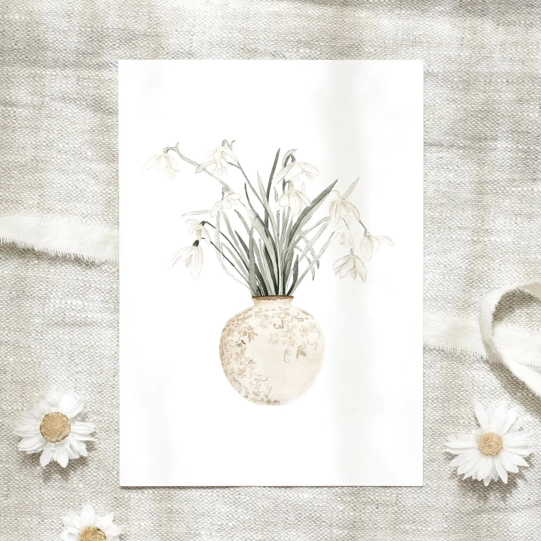 Postkarte - Schneeglöckchen