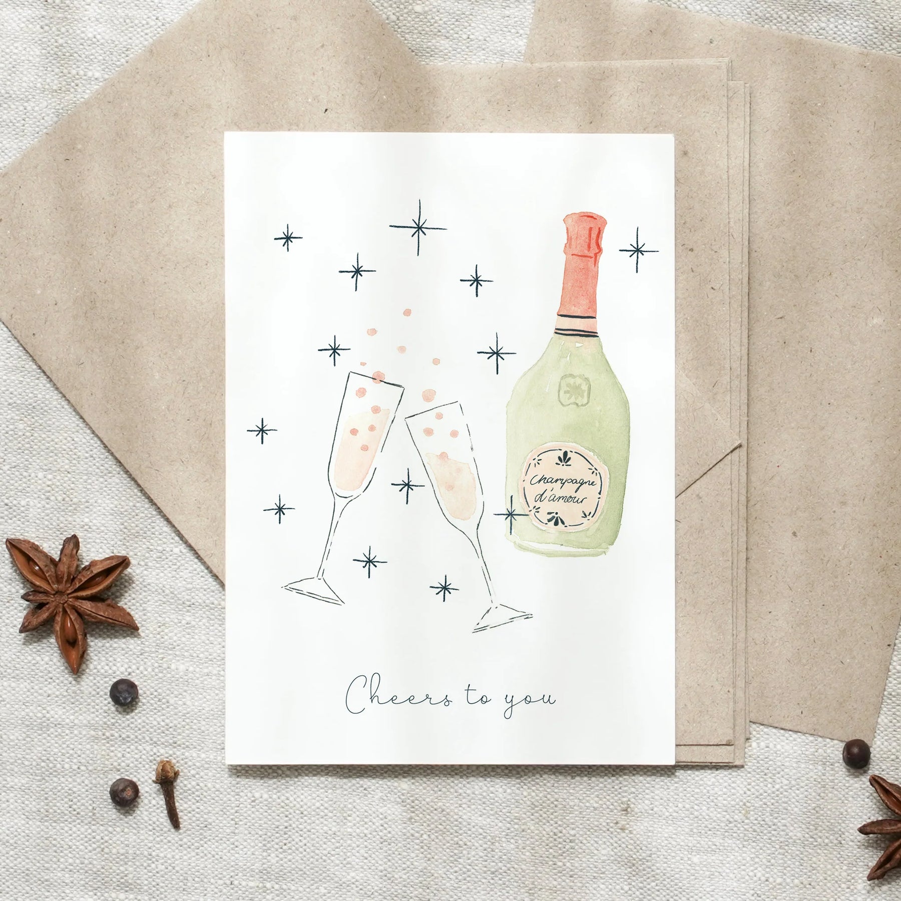 Postkarte - Sparkling Wishes